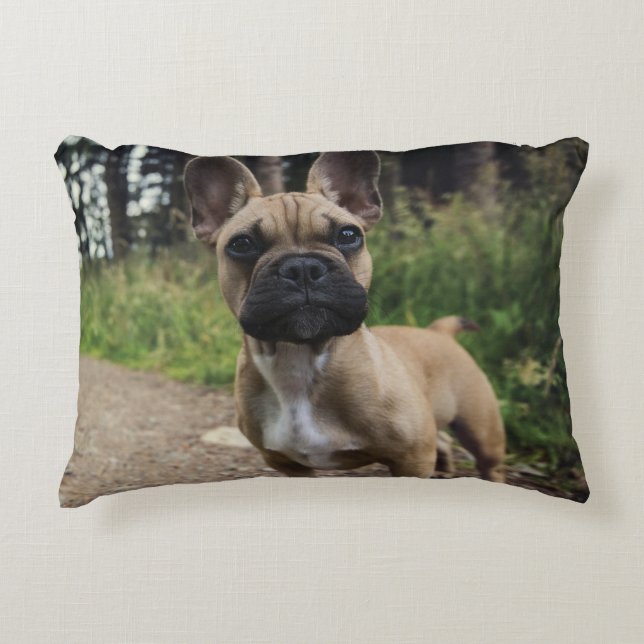 French Bulldog Throw Pillow (Front)