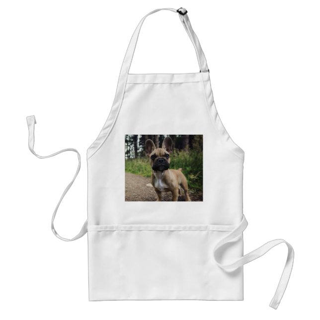 French Bulldog Throw Pillow Standard Apron (Front)