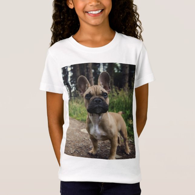 French Bulldog Throw Pillow T-Shirt (Front)