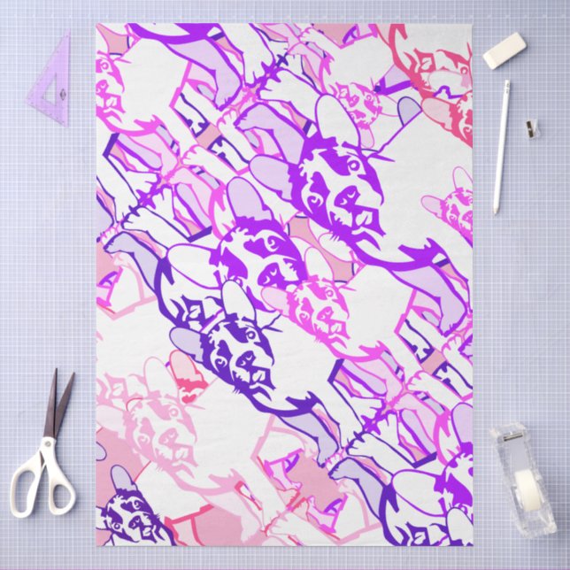 French Bulldog  Tissue Paper (Craft)