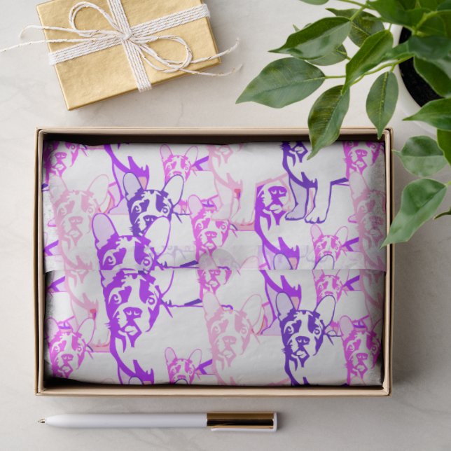 French Bulldog  Tissue Paper (Gift)
