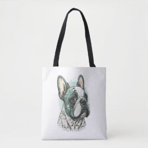 French bulldog tote bag