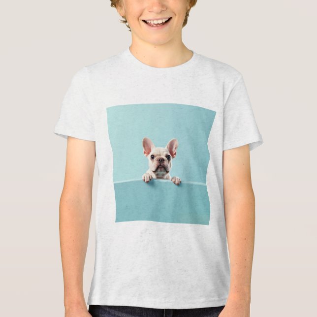 French Bulldog Tri-Blend Shirt (Front)