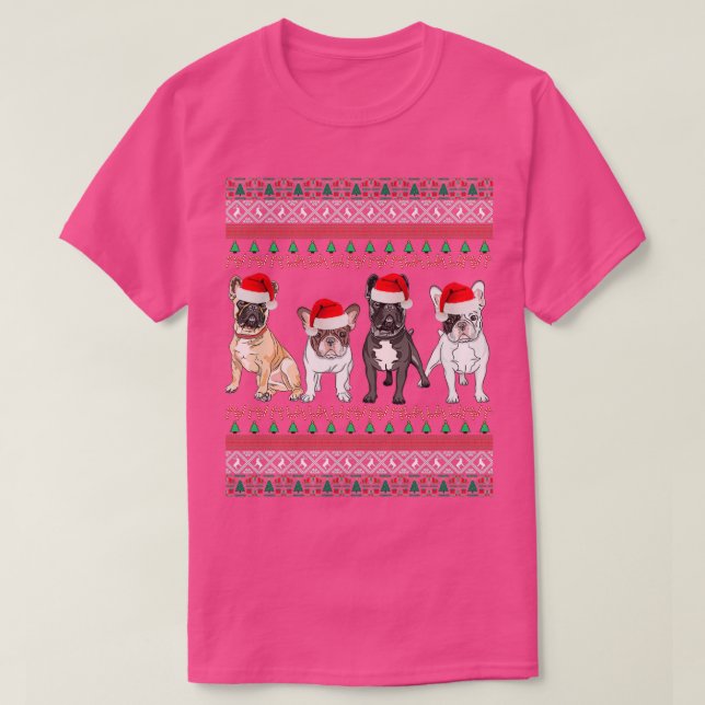 French Bulldog Ugly Christmas Sweater  (Design Front)