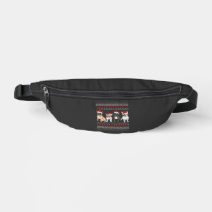 French Bulldog Ugly Christmas Sweater Essential T- Bum Bags