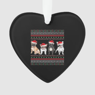 French Bulldog Ugly Christmas Sweater Essential T- Ornament