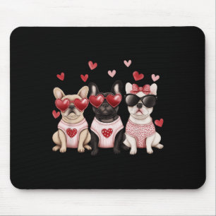 French Bulldog Valentines Day Heart Pet Dog Animal Mouse Pad