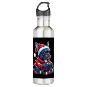 French Bulldog Video Game Controller Light Snow Sa 710 Ml Water Bottle