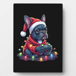 French Bulldog Video Game Controller Light Snow Sa Plaque