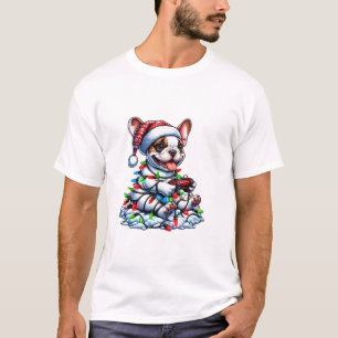 French Bulldog Video Game Controller Light Snow Sa T-Shirt
