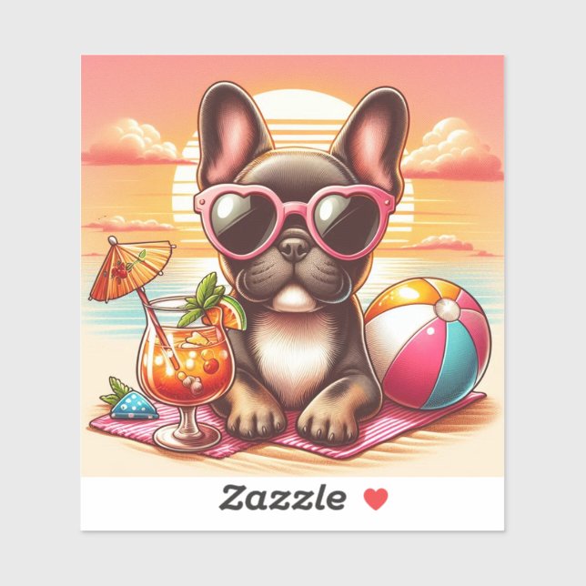 French Bulldog Vinyl Sticker (Sheet)