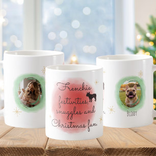 French Bulldog Watercolor – Christmas Custom Art Coffee Mug