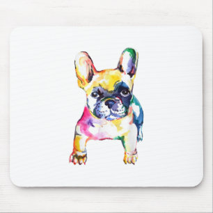 French Bulldog Watercolor Hand Draw For Dog Lover Mouse Pad