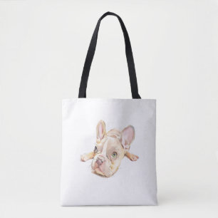 French Bulldog Watercolor Tote Bag – Cute Frenchie