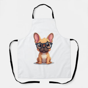 French Bulldog Wearing Glasses Copy Apron