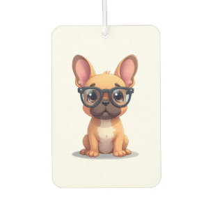 French Bulldog Wearing Glasses Copy Car Air Freshener