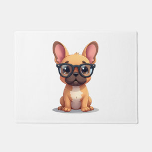 French Bulldog Wearing Glasses Copy Doormat