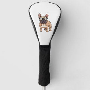 French Bulldog Wearing Glasses Golf Head Cover