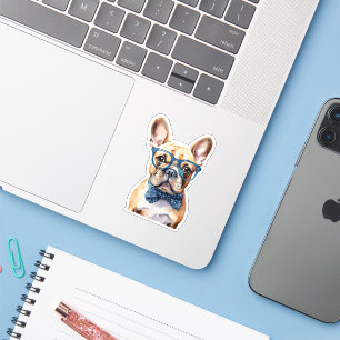 French Bulldog Wearing Glasses Waterproof 
