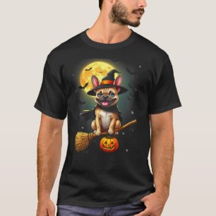 French Bulldog Witch Dog Funny Halloween Dogs Men  T-Shirt