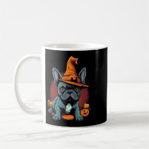 French Bulldog Witch Hat Halloween Costume Dog Coffee Mug