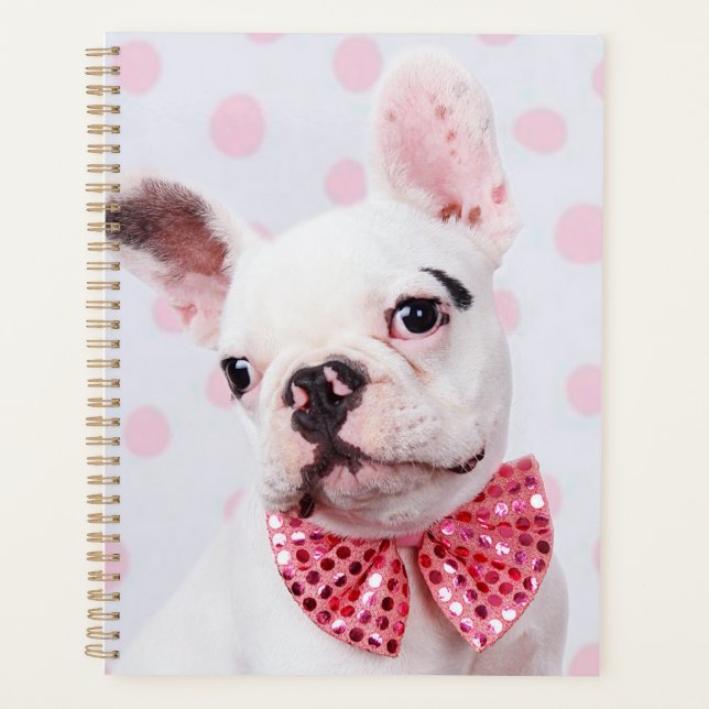 French Bulldog with Bow Tie Planner (Front)