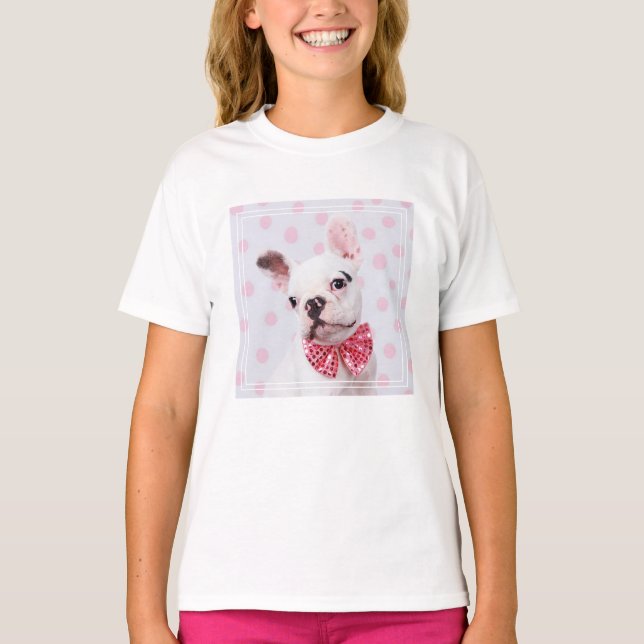 French Bulldog with Bow Tie T-Shirt (Front)