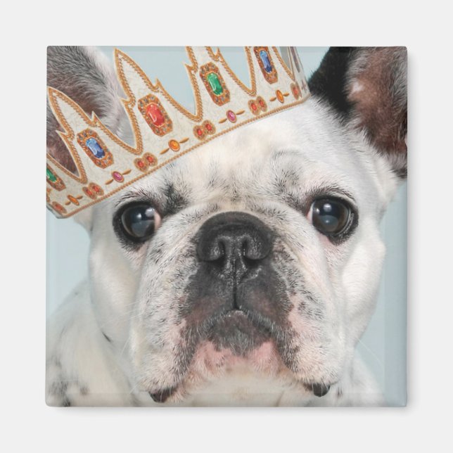 French Bulldog with Crown Magnet (Front)