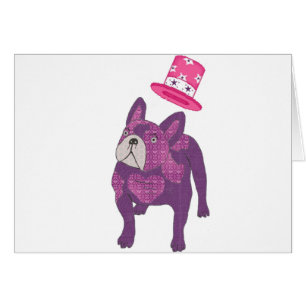 French bulldog with cylinder