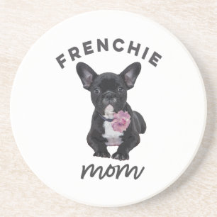 French Bulldog With Flower Gift For Dog Lover Coaster