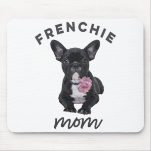 French Bulldog With Flower Gift For Dog Lover Mouse Pad