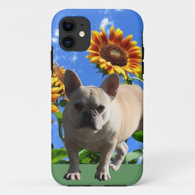 French Bulldog with flowers French Bulldog  Case-Mate iPhone Case (Back)