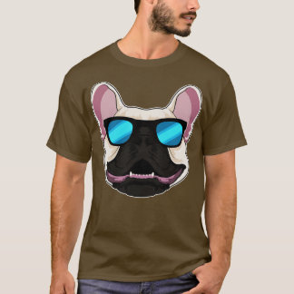 French Bulldog with Sunglasses T-Shirt