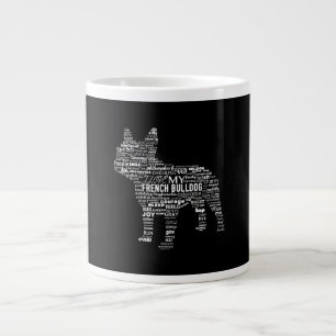 French Bulldog Words T Ways To Describe My French Large Coffee Mug