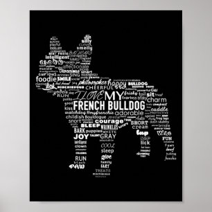 French Bulldog Words T Ways To Describe My French Poster
