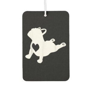 French Bulldog Yoga Love Heart Frenchie Workout Car Air Freshener