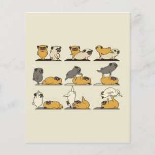 French Bulldog Yoga Poses   Dog Yoga Lovers Flyer