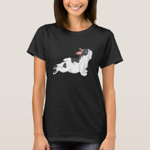 French Bulldog Yoga White Black Breeding French Bu T-Shirt