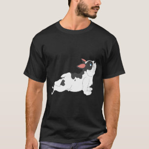 French Bulldog Yoga White Black Breeding French Bu T-Shirt