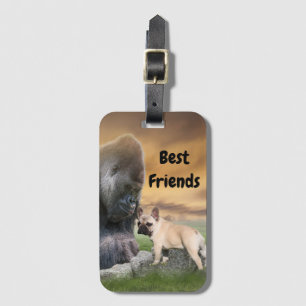 French Bulldogge and Gorilla baggage loader Luggage Tag