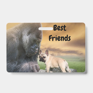 French Bulldogge and others. gorilla ID Badge