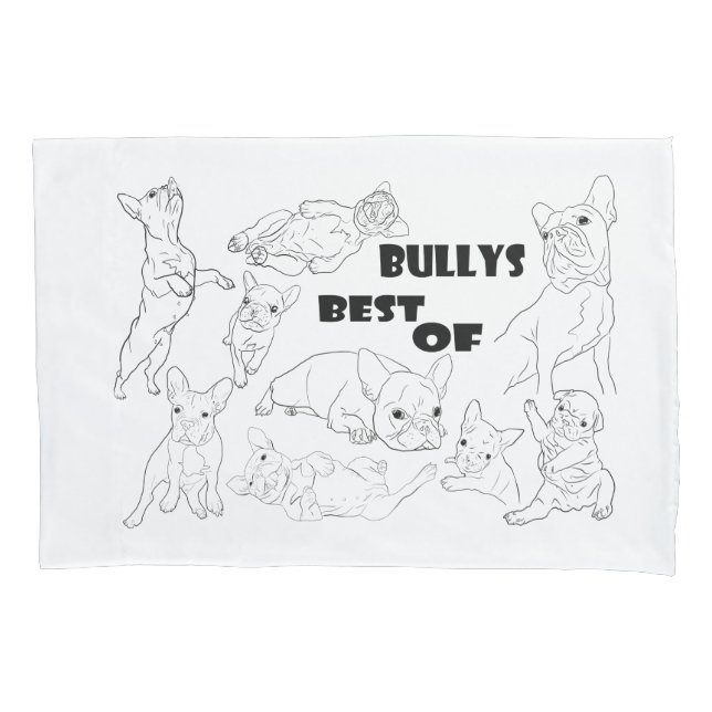 French bulldogge comic pillows pillowcase (Front-Left)