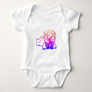 French Bulldogge Finn as Baby Strample Bodysuit