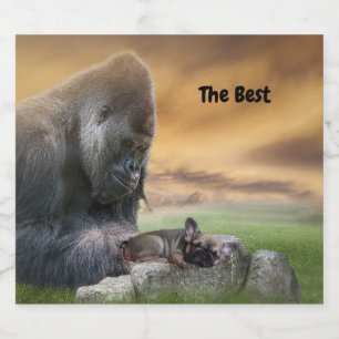 French Bulldogge & Gorilla labels