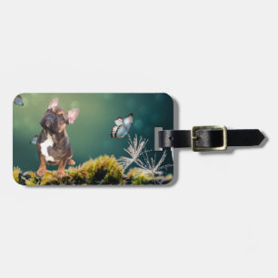 French bulldogge  luggage tag