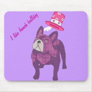 French Bulldogge Mousepad with cylinder