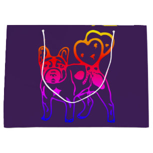 French Bulldoggen and Mastiff Gifts Large Gift Bag