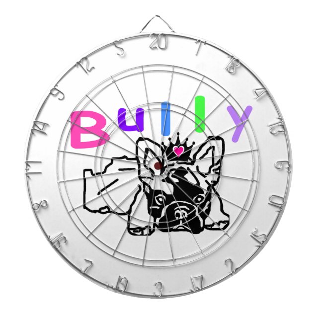 French Bulldoggen Dartboard (Front)