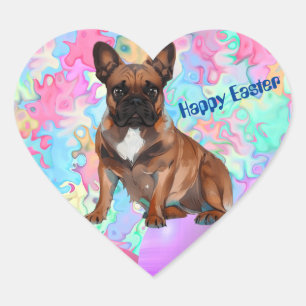 French Bulldoggen Easter sticker