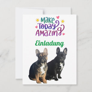 French Bulldoggen Invitation
